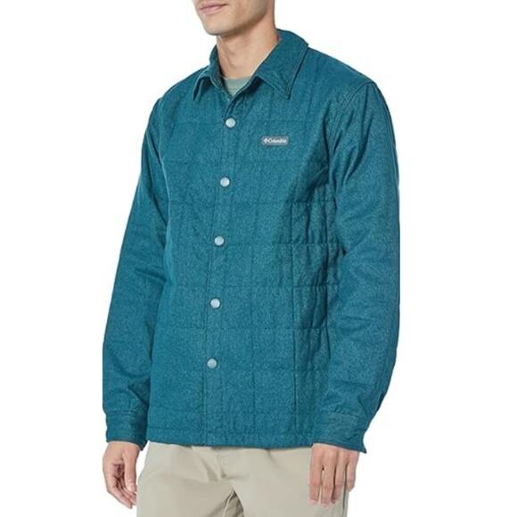 Columbia Men's Blue Standard Landroamer Quilted Shirt Jacket Size XL - Picture 1 of 6